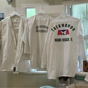 Bundle of Taekwondo uniforms from Miami Beach, FL